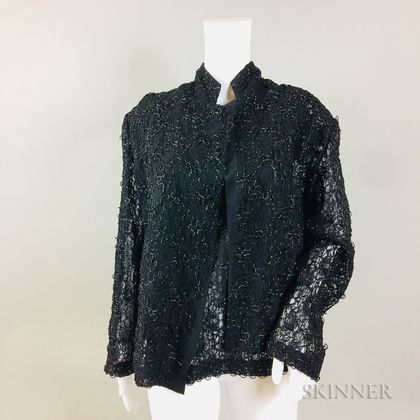 Comme des Garcons Black Sequined Shirt and Jacket
