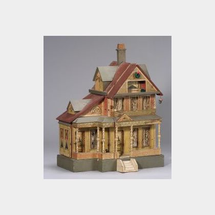 Bliss Lithographed Victorian Doll House
