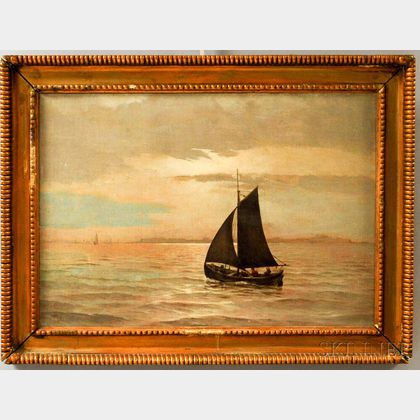 Henry Cady (American, 1849-1935) A Quiet Sail, Warren Rhode Island