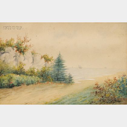 George Gardner Phipps (American, b. 1838) Coastal View