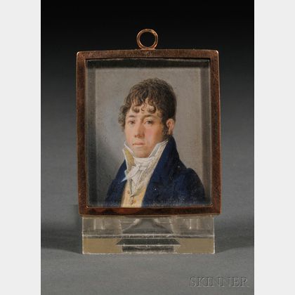 English Portrait Miniature of a Gentleman