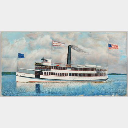 Antonio Jacobsen (New York/New Jersey, 1850-1921) Portrait of the Steamship Wilmington