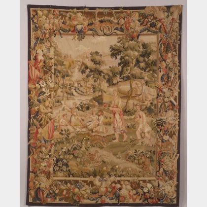 Flemish-style Wool Tapestry