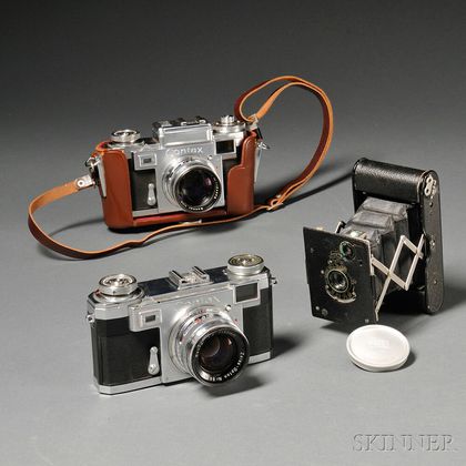 Two Zeiss Ikon 35mm Cameras
