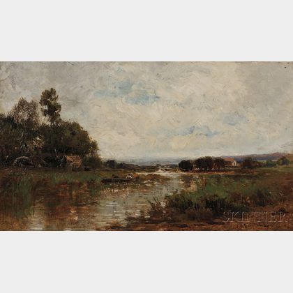 John Bunyan Bristol (American, 1826-1909) River Landscape