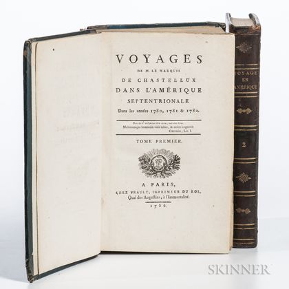 Chastellux, Francois-Jean de (1734-1788) Voyages de M. le Marquis de Chastellux dans lAmerique Septentrionale dans les Annees 1780, 17 