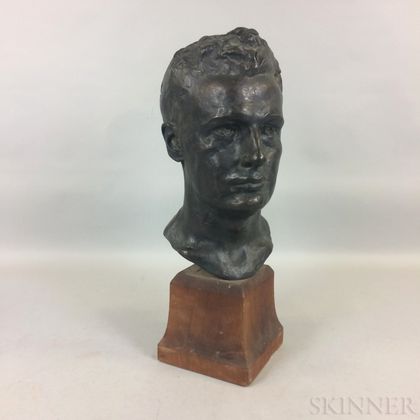John Paramino (Massachusetts, 1888-1956) Bronze Bust of a Man
