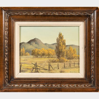 Cal E. Bromund (American, 1903-1979) Desert Landscape