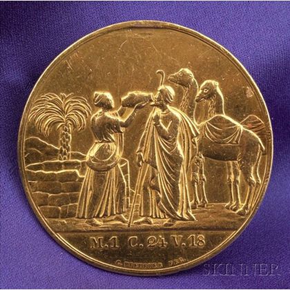 High Karat Gold Biblical Medallion
