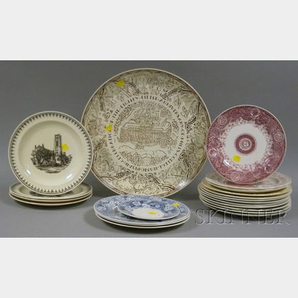 Twenty-one Assorted Wedgwood University and College Ceramic Plates