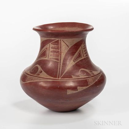Contemporary San Ildefonso Redware Vase
