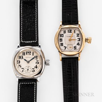 Two Illinois Watch Co. Wristwatches