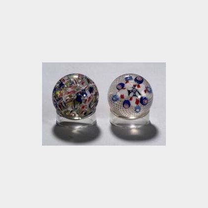 Two New England Glass Company Paperweights