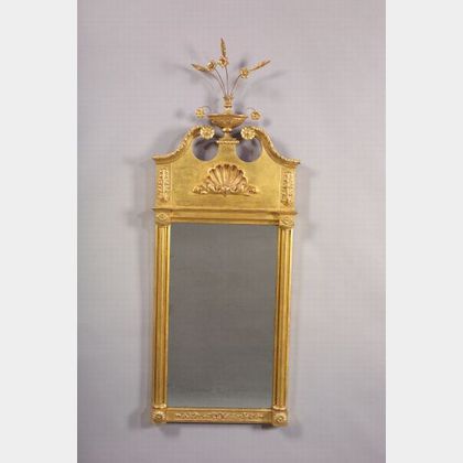 Federal Gilt-gesso Carved Mirror