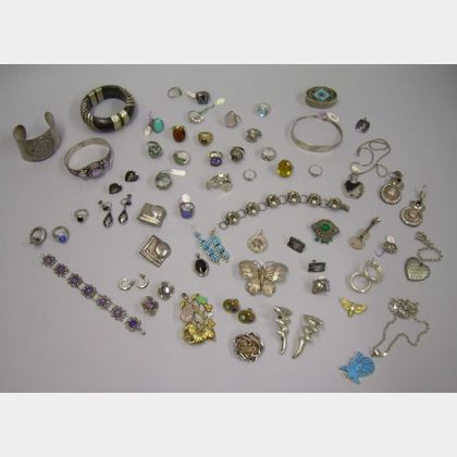 Group of Silver and Ethnic-style Jewelry