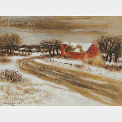 Simka Simkhovitch (Russian/American, 1893-1949) The Road Home