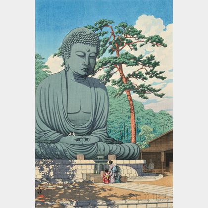 Kawase Hasui (1883-1957),The Great Buddha, Kamakura 