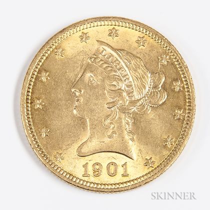 1901 $10 Liberty Head Gold Coin