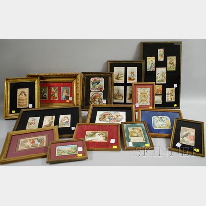 Collection of Late Victorian Chromolithograph and Printed Cards and Labels
