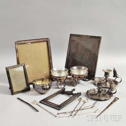 Eighteen Sterling Silver and Silver-plated Items