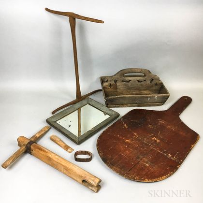 Small Group of Wood Domestic Items