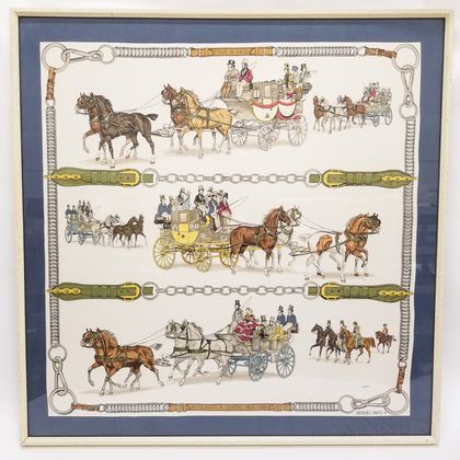 Sold at Auction: HERMES SCARF