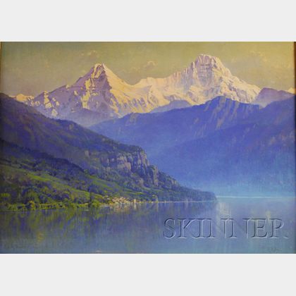 Hezekiah Anthony Dyer (American, 1872-1943) Lake of Thun