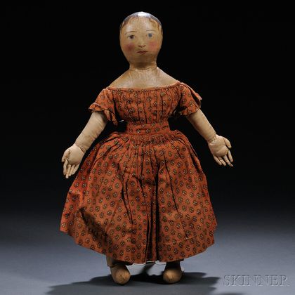 Oil-painted Cloth Girl Doll
