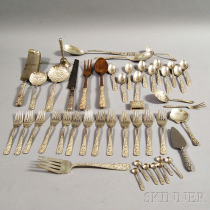 Forty-seven Pieces of Sterling Silver Flatware