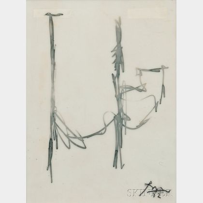Robert Motherwell (American, 1915-1991) Sketch for Mural