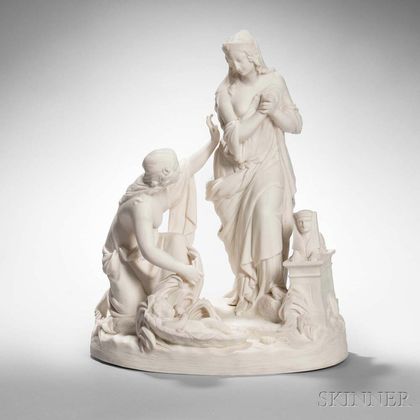 Wedgwood Carrara Depiction of the Finding of Moses 
