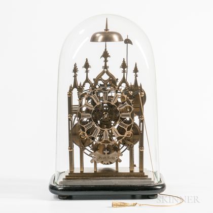 Gothic or Cathedral-form Fusee Skeleton Clock