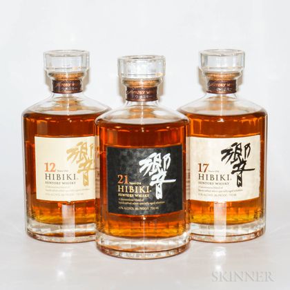Mixed Hibiki, 3 750ml bottles (oc) 