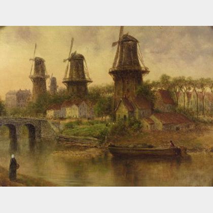 After Willem Maris (Dutch, 1844-1910) The...Mills
