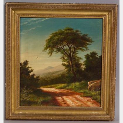Charles Franklin Pierce (Sharon, New Hampshire 1884-1920) Country Road with Distant Mountains.