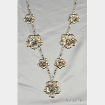 Sterling Silver "Gardenia Blossom" Necklace, Buccellati