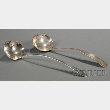 Two Coin Silver Ladles