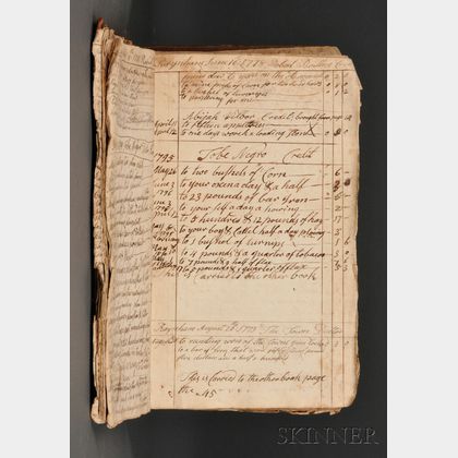 Manuscript Account Books, American, Two: c. 1771-1807.