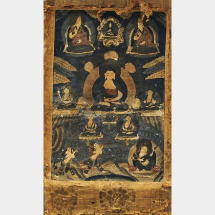 Hanging Scroll Thangka Depicting Buddha