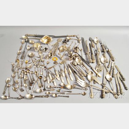 Group of Sterling Silver and Sterling-handled Serving Pieces. Estimate $200-300