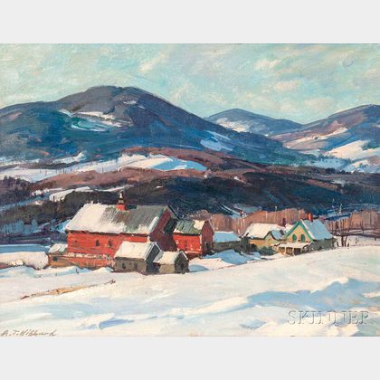 Aldro Thompson Hibbard (American, 1886-1972) Farm in Winter