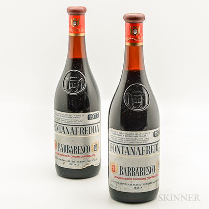 Fontanafredda Barbaresco 1977, 2 bottles 