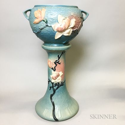 Roseville Pottery Jardiniere and Stand