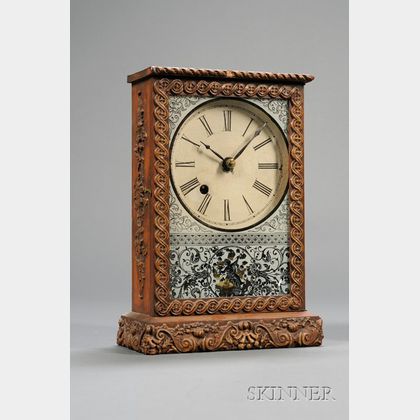Gutta-Percha Cottage Clock by T. S. Sperry