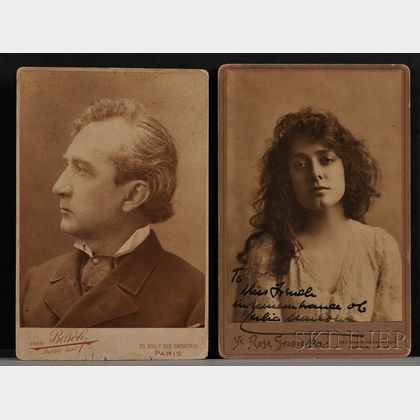 (Theater Figures, 19th Century),Booth, Edwin and Marlowe, Julia