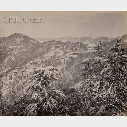 Samuel Bourne (British, 1834-1912) Lot of Three Mountain Vistas: Simla Spa