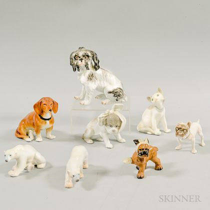 Eight Ceramic Animals