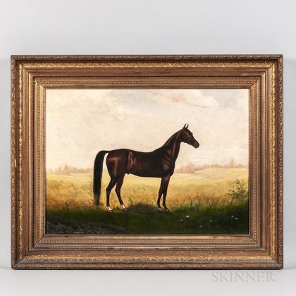 William C. Van Zandt (American, 1844-after 1860) Portrait of a Horse