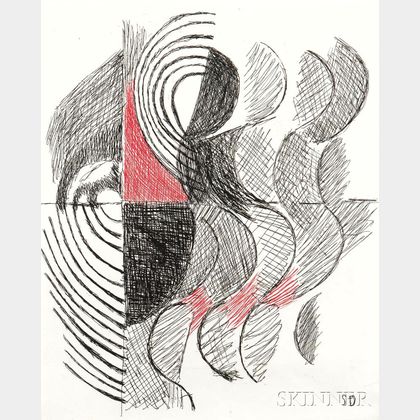 Sonia Delaunay-Terk (Ukrainian, 1885-1979) Untitled