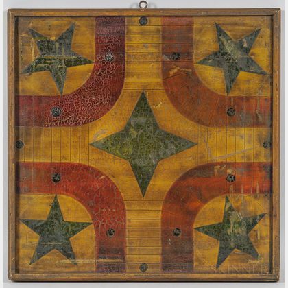 Star-decorated Parcheesi Game Board